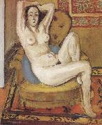 Henri Matisse Nude on a Blue Cushion (mk35) oil painting reproduction